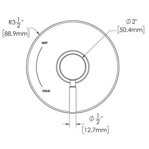 Outlet 🥰 Speakman Neo™ Single Handle Bathtub & Shower Faucet in Polished Chrome (Trim Only) ✨ 6 Outlet 🥰 Speakman Neo™ Single Handle Bathtub & Shower Faucet in Polished Chrome (Trim Only) ✨ - Image 4