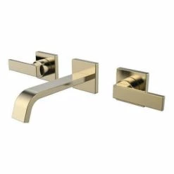 Discount 🌟 Speakman Lura Two Handle Wall Mount Bathroom Sink Faucet in Brushed Bronze Lever Handle 🔔