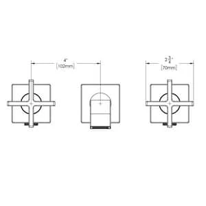 Budget 🔔 Speakman Lura Two Handle Wall Mount Bathroom Sink Faucet in Matte Black Cross Handle 🎉 4 Budget 🔔 Speakman Lura Two Handle Wall Mount Bathroom Sink Faucet in Matte Black Cross Handle 🎉 - Image 2