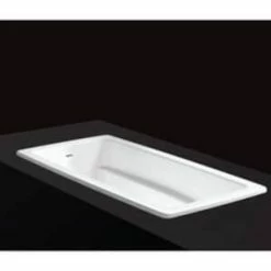 New 🎁 Victoria+Albert® Rossendale 65-7/8 x 35-5/8 in. Soaker Drop-In Bathtub with Left Drain in Englishcast White ⭐