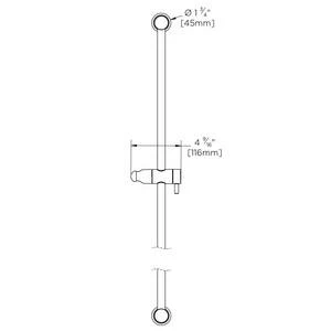 Promo 👏 Speakman Versatile™ Slide Bar with Mounting Screw in Polished Chrome 🔥 4 Promo 👏 Speakman Versatile™ Slide Bar with Mounting Screw in Polished Chrome 🔥 - Image 2