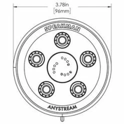 Discount ❤️ Speakman Caspian™ 2.5 gpm 3-Function Showerhead Only in Brushed Nickel 👍 -Cheap Speakman Store Query 656