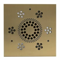 Hot Sale 🤩 Thermasol SERENITY LIGHT SOUND RAIN SYSTEM SQUARE SATIN BRASS ✨