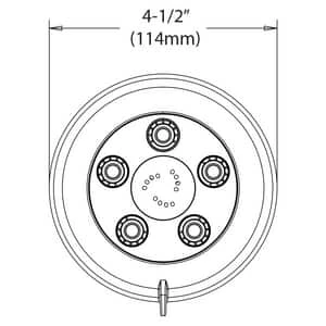 Promo 🎉 Speakman Chelsea™ 2.5 gpm Multifunction Wall Mount Showerhead in Polished Chrome 💯 5 Promo 🎉 Speakman Chelsea™ 2.5 gpm Multifunction Wall Mount Showerhead in Polished Chrome 💯 - Image 3