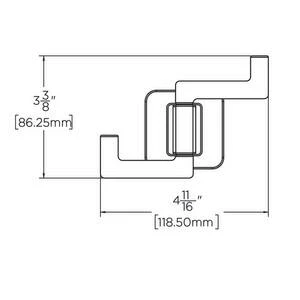 Deals ✨ Speakman Kubos™ 2-Hook Robe Hook in Brushed Nickel ✔️ 3 Deals ✨ Speakman Kubos™ 2-Hook Robe Hook in Brushed Nickel ✔️ - Image 2