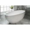 Deals 😉 Victoria+Albert® Barcelona 3 70-1/2 x 34 in. EnglishCast® Freestanding Oval Bathtub with Center Drain and Void Space in White 😉 -Cheap Speakman Store Query 88