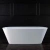 Best Sale 🛒 Victoria+Albert® Vetralla 2 65 x 28-5/8 in. Freestanding Bathtub with Center Drain in Englishcast™ White ❤️
