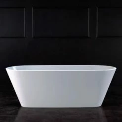 Best Sale 🛒 Victoria+Albert® Vetralla 2 65 x 28-5/8 in. Freestanding Bathtub with Center Drain in Englishcast™ White ❤️